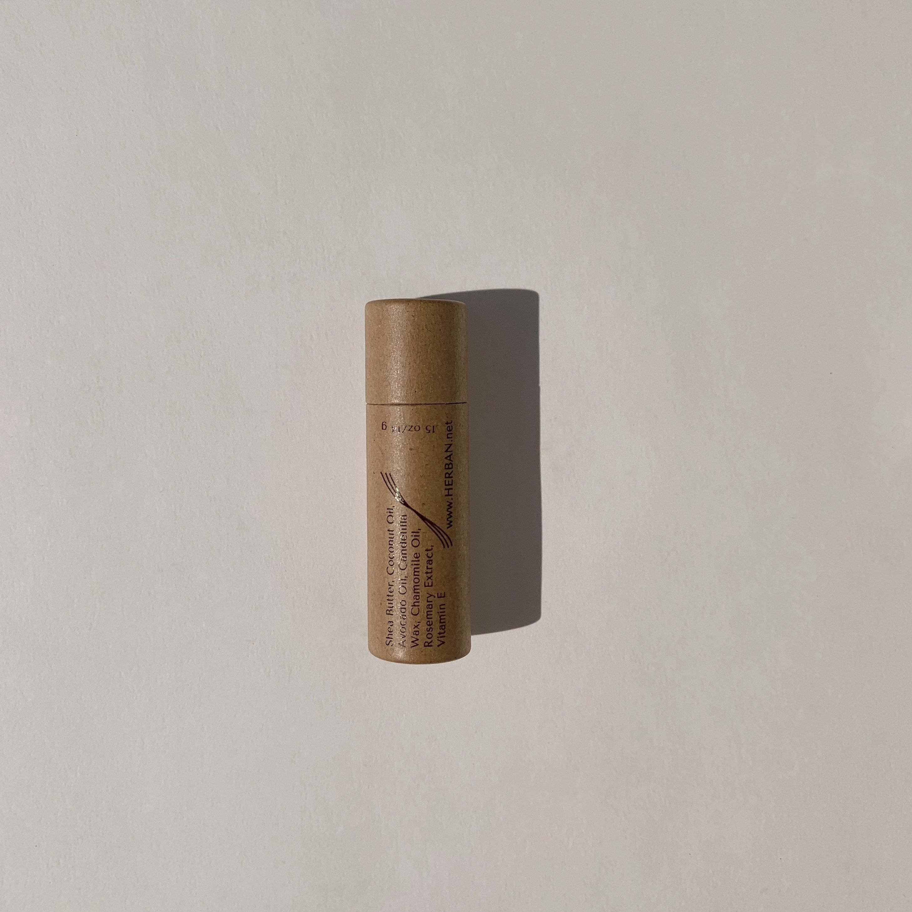 Lip Therapy Lip balm made with shea butter & avocado oil and stored in plastic free, compostable packaging