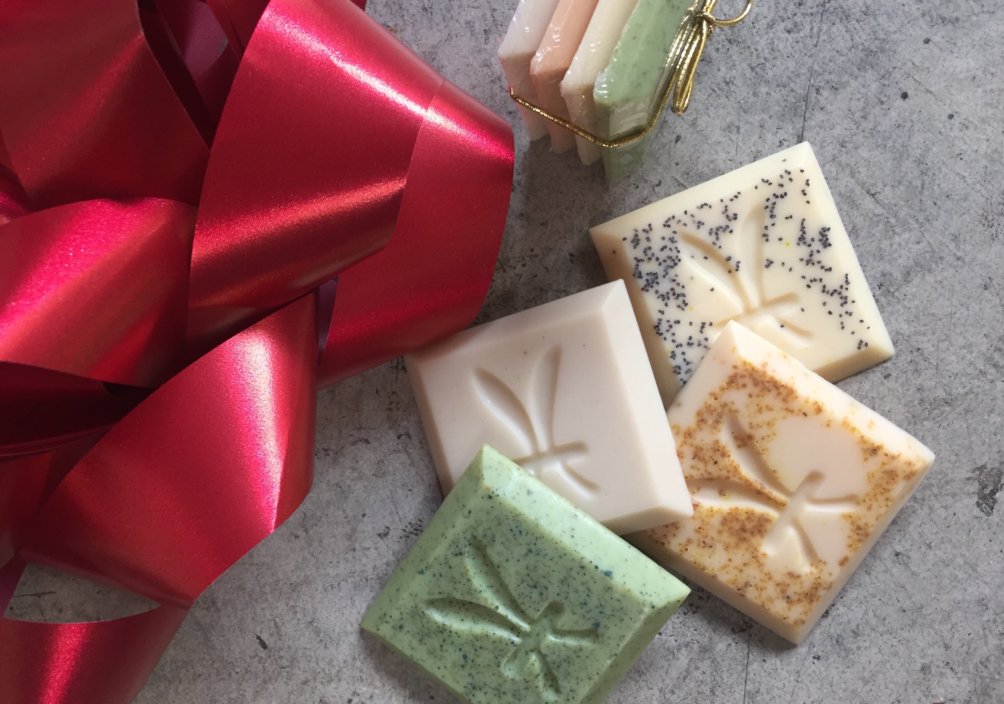 A collection of Herban's all natural plant based body soap bar