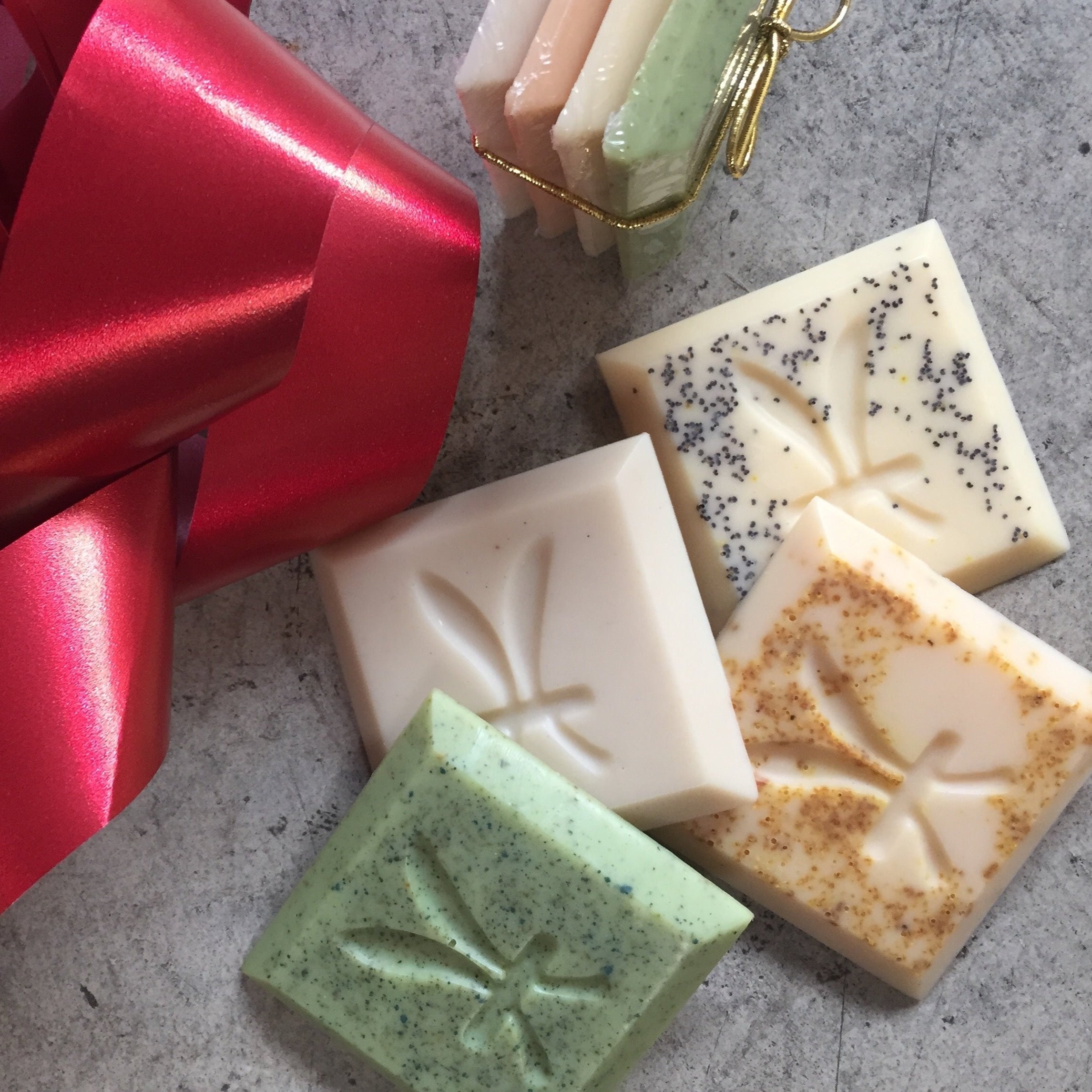 A collection of Herban's all natural plant based body soap bar